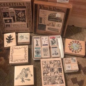 Wood stamps -31 pieces